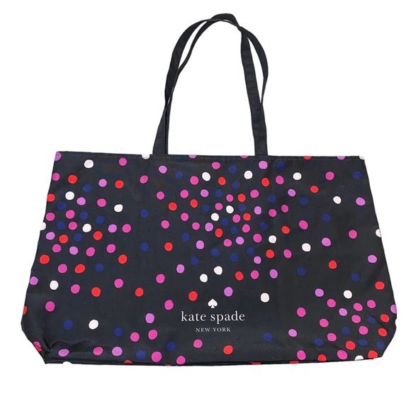 Kate Spade Large Colorful Polka Dot Tote Bag GUC - Picture 6 of 6